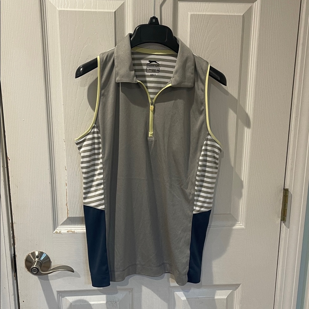 Slazenger Gray and Navy Sleeveless Top